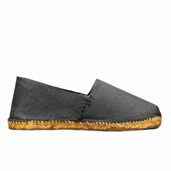 Cousu Main Classic flat Grey espadrilles NEW - Picture 5 of 5